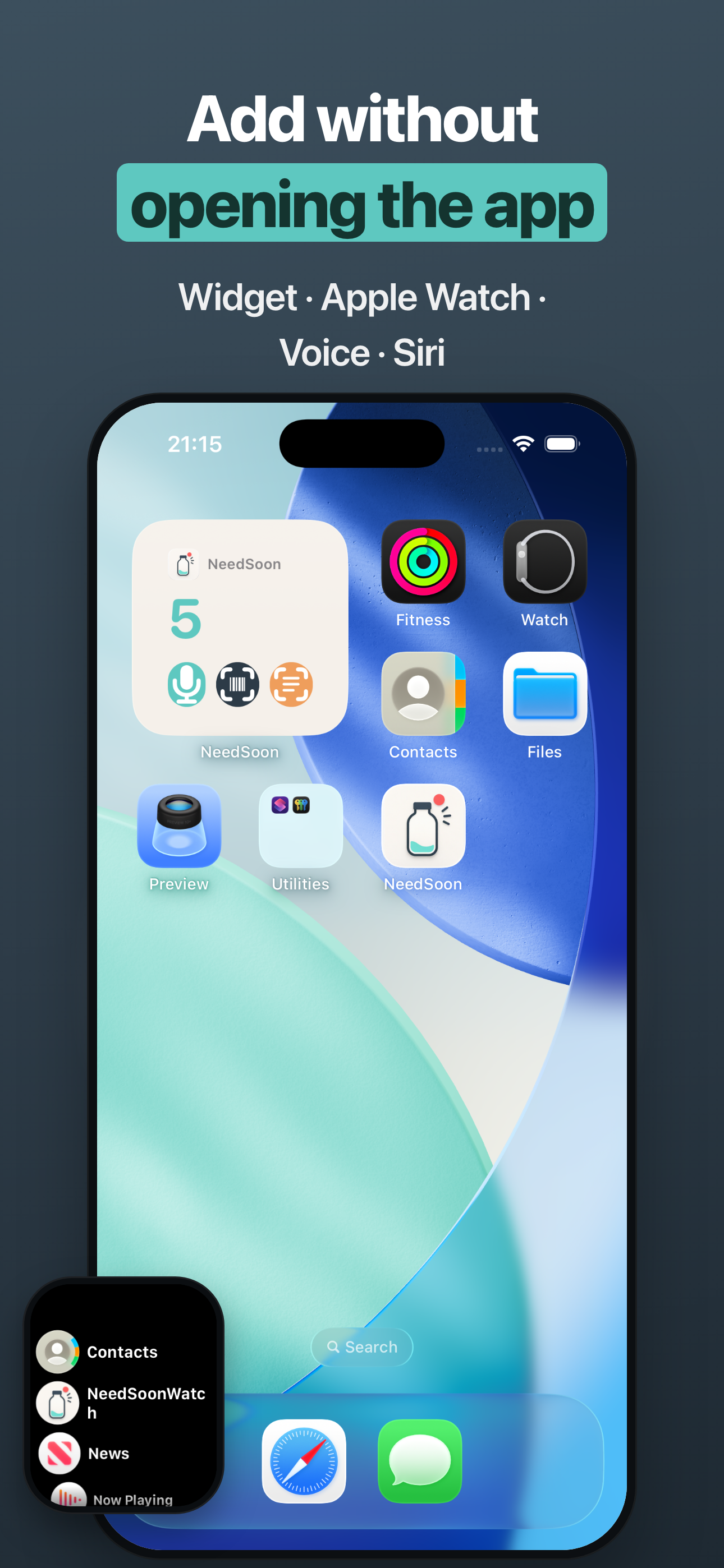 Widget, Lock Screen, Apple Watch